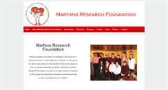 Desktop Screenshot of marfansresearchfoundation.ie